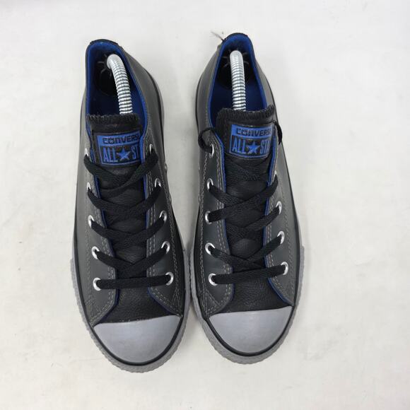 Converse Chuck Taylor All Star Low Black Blue Stitch Youth 4 - Picture 4 of 8